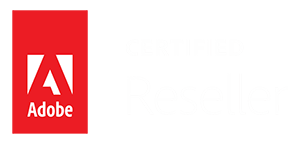 Adobe Certified Reseller - white logo